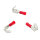25 Stück PVC Flachsteckhülse mit Abzweig 0,5 - 1,5 mm² / 6,4 x 0,8 mm Rot