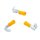 10 Stück PVC Flachsteckhülse mit Abzweig 4,0 - 6,0 mm² / 6,4 x 0,8 mm Gelb