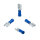50 Stück PVC Flachsteckhülse Teilisoliert 1,5 - 2,5 mm² / 6,4 x 0,8 mm Blau