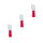 50 Stück PVC Flachstecker 0,5 - 1,5 mm² / 2,80 x 0,8 mm Rot