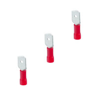 10 Stück PVC Flachstecker 0,5 - 1,5 mm² / 4,80...
