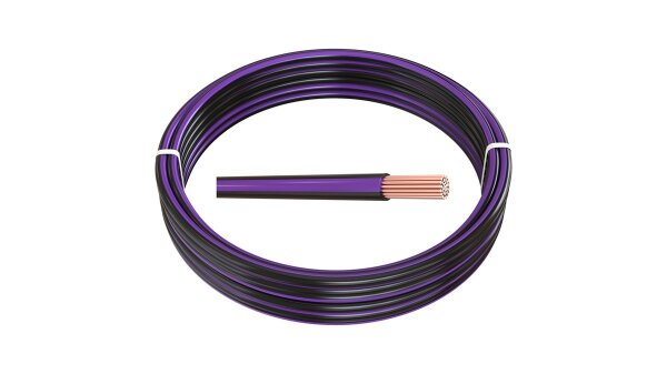 0,35 mm² Meterware FLRy Fahrzeugleitung Schwarz-Violett