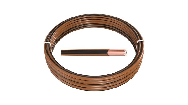 0,50 mm² Meterware FLRy Fahrzeugleitung Braun-Schwarz