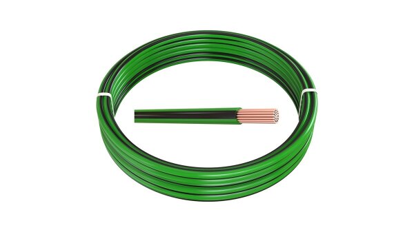 0,50 mm² Meterware FLRy Fahrzeugleitung Grün-Schwarz
