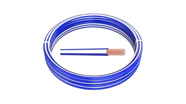 0,35 mm² 10 m FLRy Fahrzeugleitung Blau-Weiß