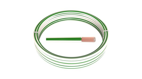 0,50 mm² 5 m FLRy Fahrzeugleitung Weiß-Grün