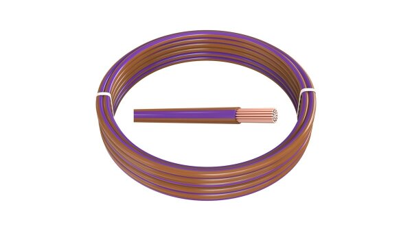 0,50 mm² 10 m FLRy Fahrzeugleitung Braun-Violett
