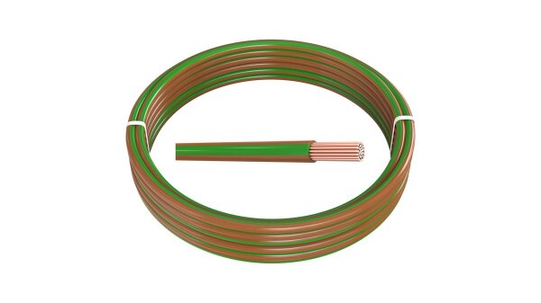 0,75 mm² 10 m FLRy Fahrzeugleitung Braun-Grün