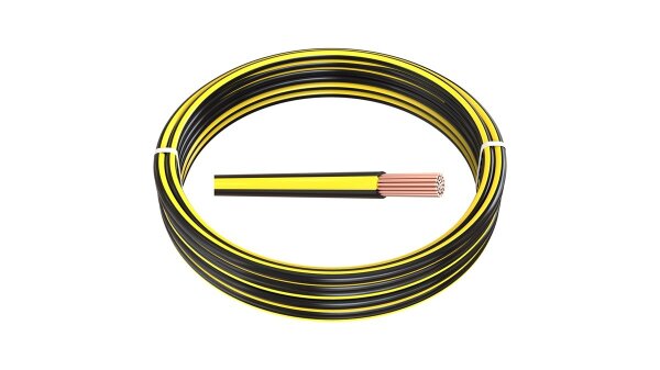 Meterware 1,00 mm² FLRy Fahrzeugleitung Schwarz-Gelb