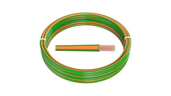 Meterware 1,00 mm² FLRy Fahrzeugleitung Grün-Orange