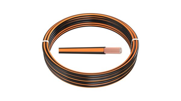 Meterware 1,50 mm² FLRy Fahrzeugleitung Schwarz-Orange