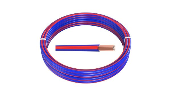 Meterware 1,50 mm² FLRy Fahrzeugleitung Blau-Rot