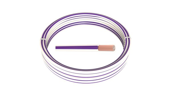 Meterware 1,50 mm² FLRy Fahrzeugleitung Weiß-Violett