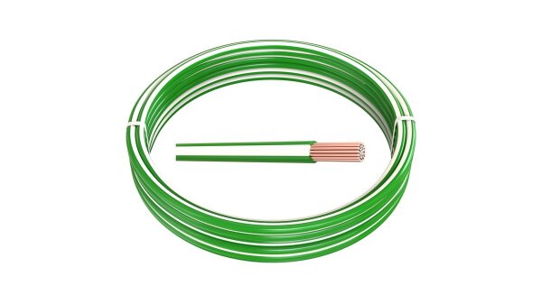 1,50 mm² 10 m FLRy Fahrzeugleitung Grün-Weiß