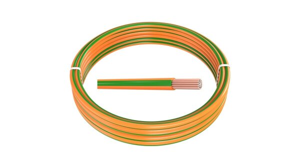 1,50 mm² 10 m FLRy Fahrzeugleitung Orange-Grün