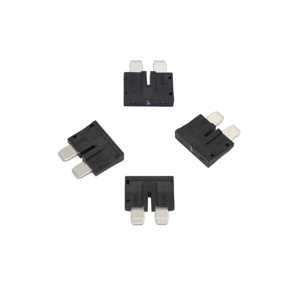 80 V Flachstecksicherung 1 A Schwarz