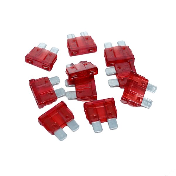 Standard Flachstecksicherung Schmelzsicherung 10 A Rot