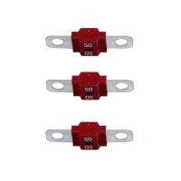 11 Stk. Set MIDI-Kfz-Schraubsicherung, 50 A Rot, 58 V für Auto & Lkw