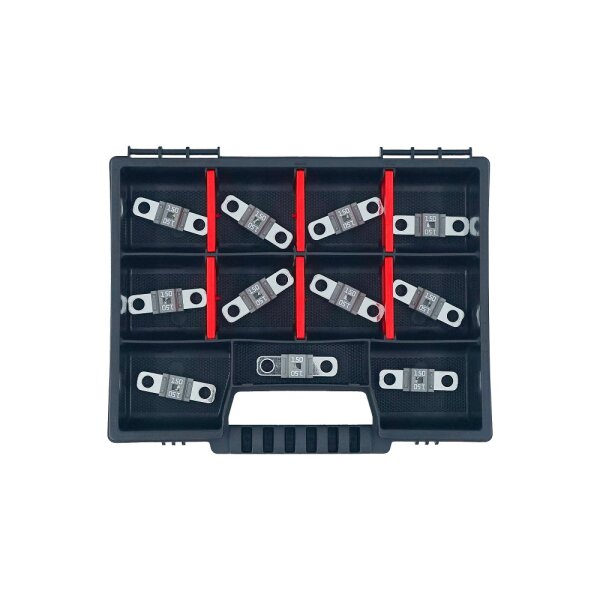11 Stk. Set MIDI-Kfz-Schraubsicherung, 150 A Grau, 58 V für Auto & Lkw