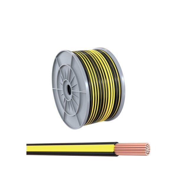 2,50 mm² 50 m Spule FLRy - B Fahrzeugleitung Schwarz - Gelb