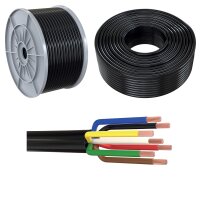 7 x 1,50 mm² Meterware FLRYy Fahrzeugleitung Rund Kabel