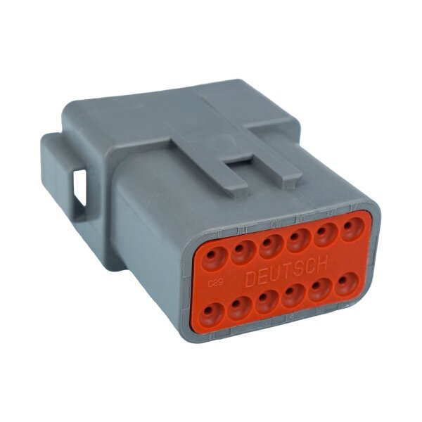12-poliger wasserdichter DTM utsch-Stecker für Kfz-Steckverbinr mit Stiften DTM04-12PB DTM06-12SB Schwarz K  13