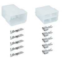 4 Polig AMP Fastin-Faston KFZ Stecker Set 0,5-1,0...