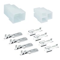 3 Polig AMP Fastin-Faston KFZ Stecker Set 6,3 mm 4,0 -...