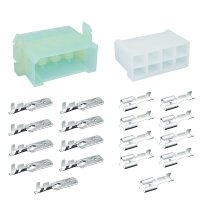 8 Polig AMP Fastin-Faston KFZ Stecker Set 6,3 mm 4,0 -...