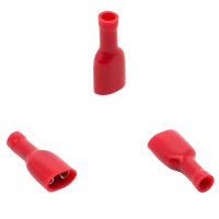 10 Stück PVC Flachsteckhülse Vollisoliert 0,5 -...
