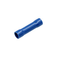 100 Stück PVC Verbinder Blau 1,5 - 2,5 mm²
