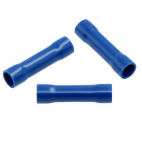 100 Stück PVC Verbinder Blau 1,5 - 2,5 mm²