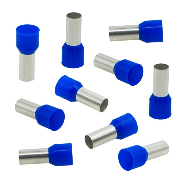 25 Stück Aderendhülsen Isoliert einadrig 16,0 mm² blau